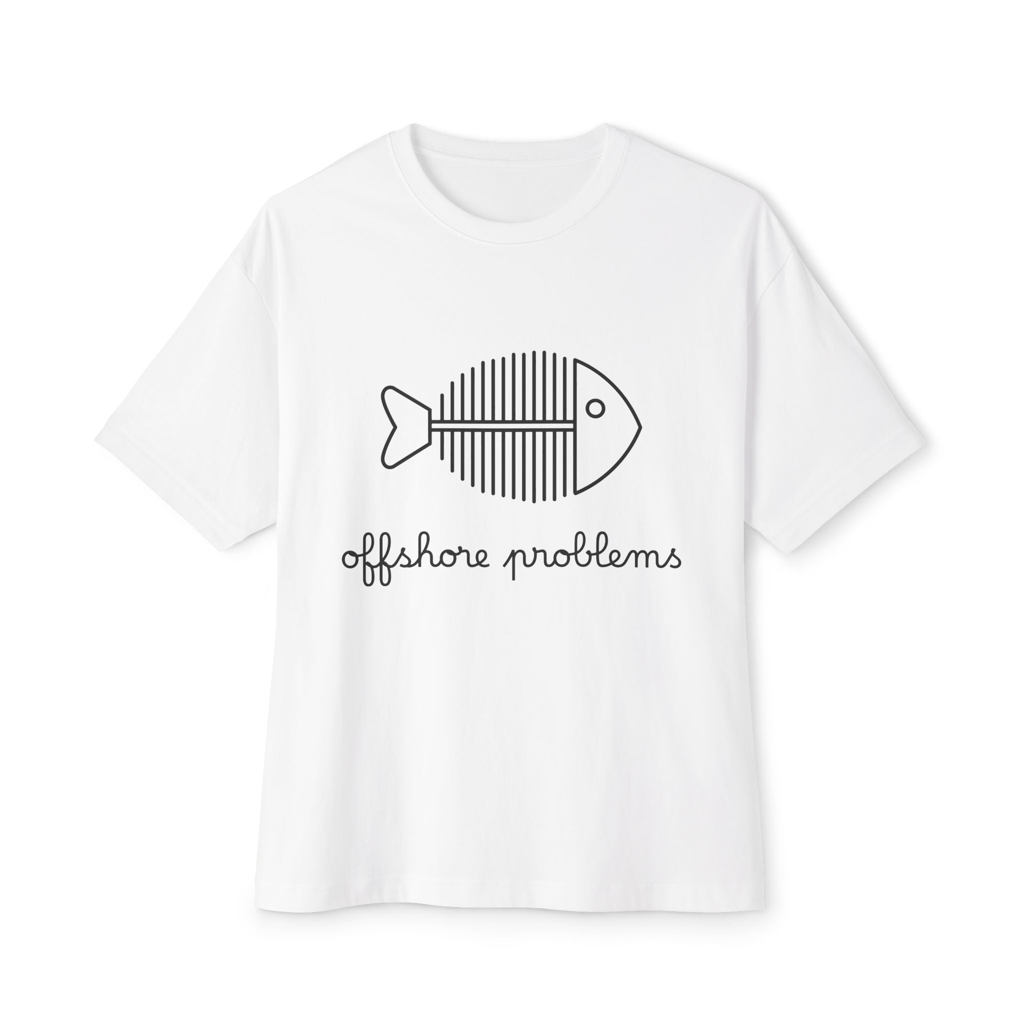 Funny fishing skeleton fish tee