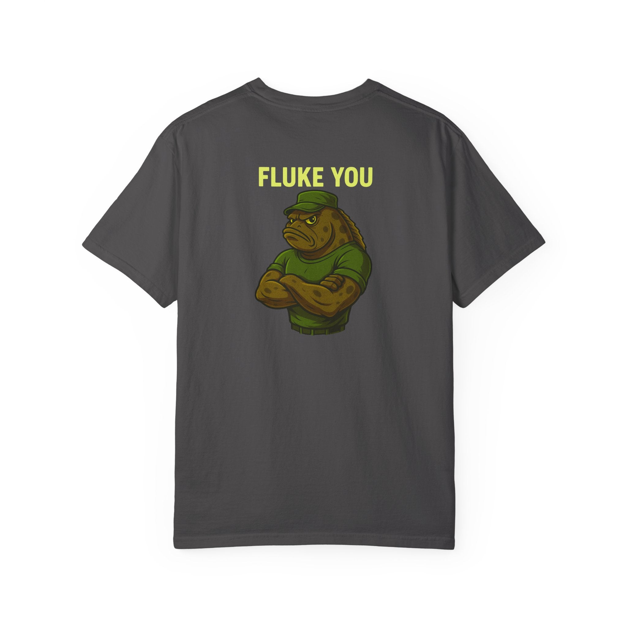 🐟💪🏼Fluke You T-Shirt – Funny Fishing Tee by Smart & Funny Brand