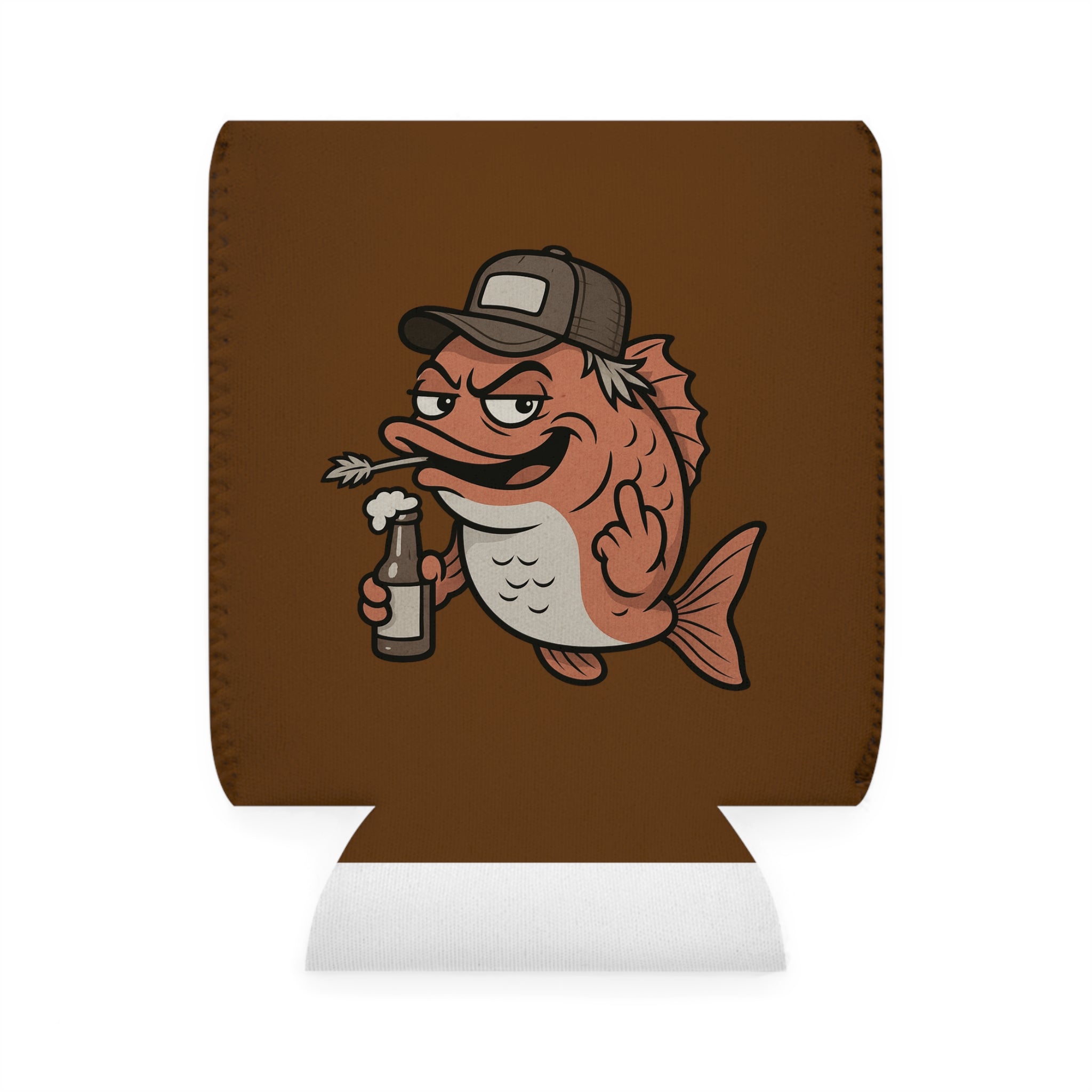 Funny fishing fish are afraid of me can cooler sleeve 
