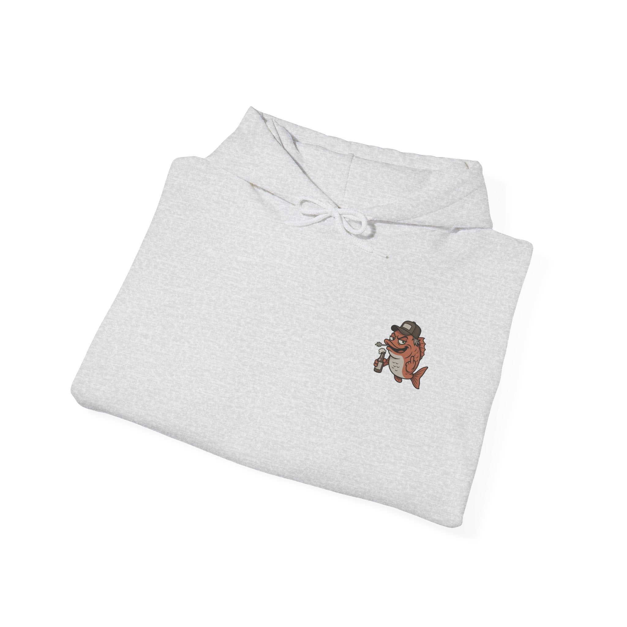 funny fishing hoodie fish are afraid  design