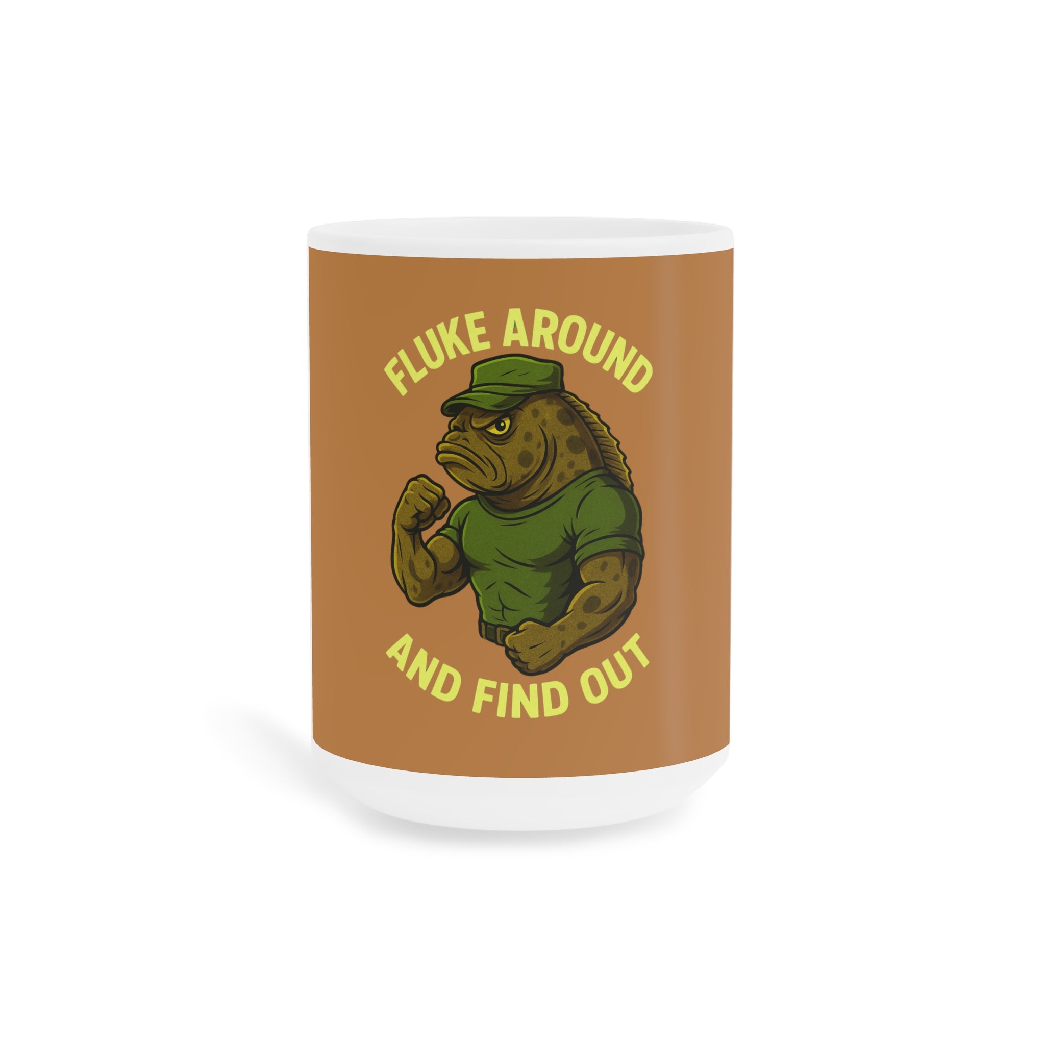 Funny fishing fluke around and find out mug