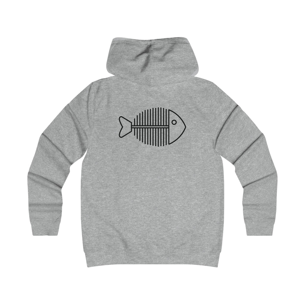 Funny fishing skeleton fish hoodie