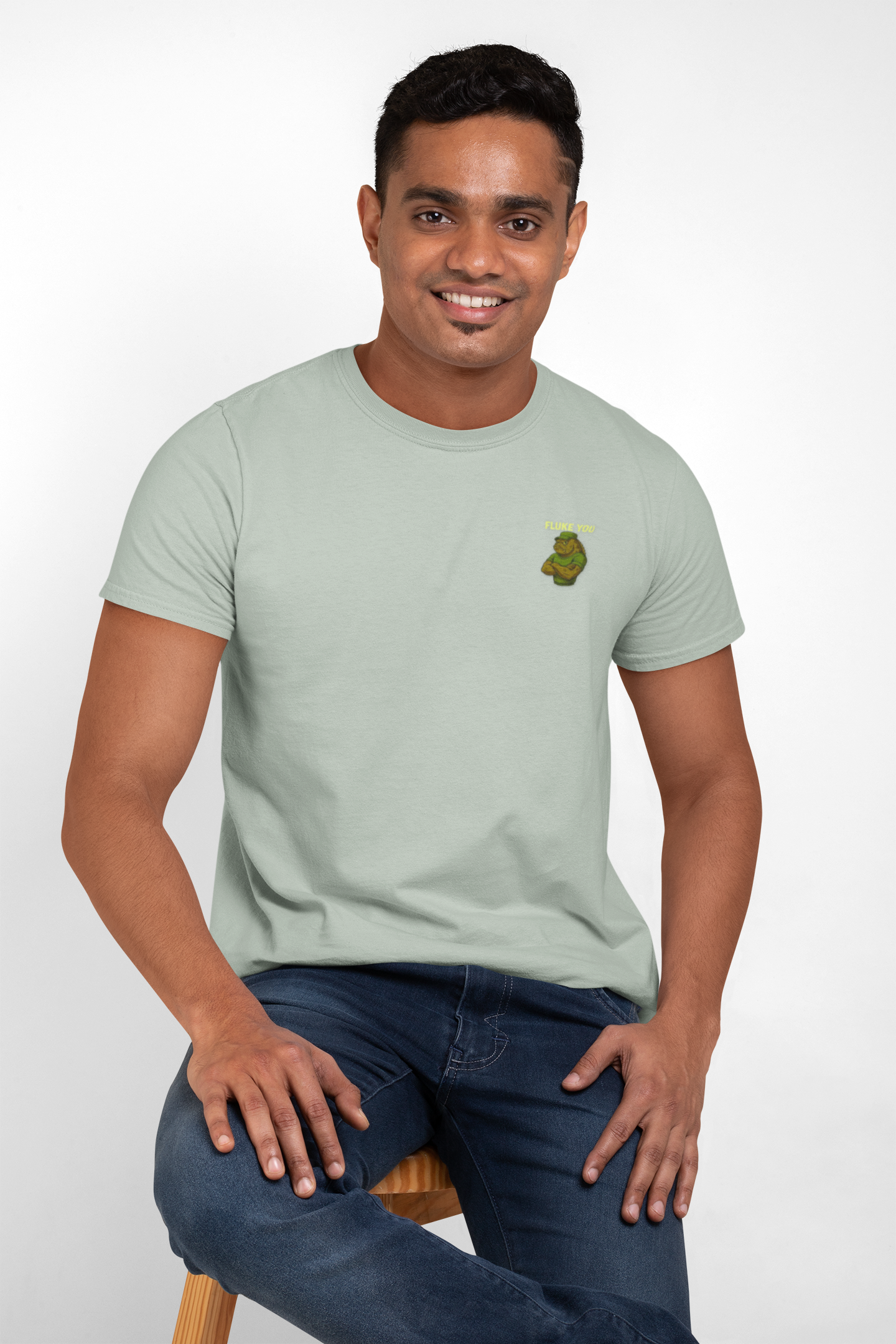 🐟💪🏼Fluke You T-Shirt – Funny Fishing Tee by Smart & Funny Brand