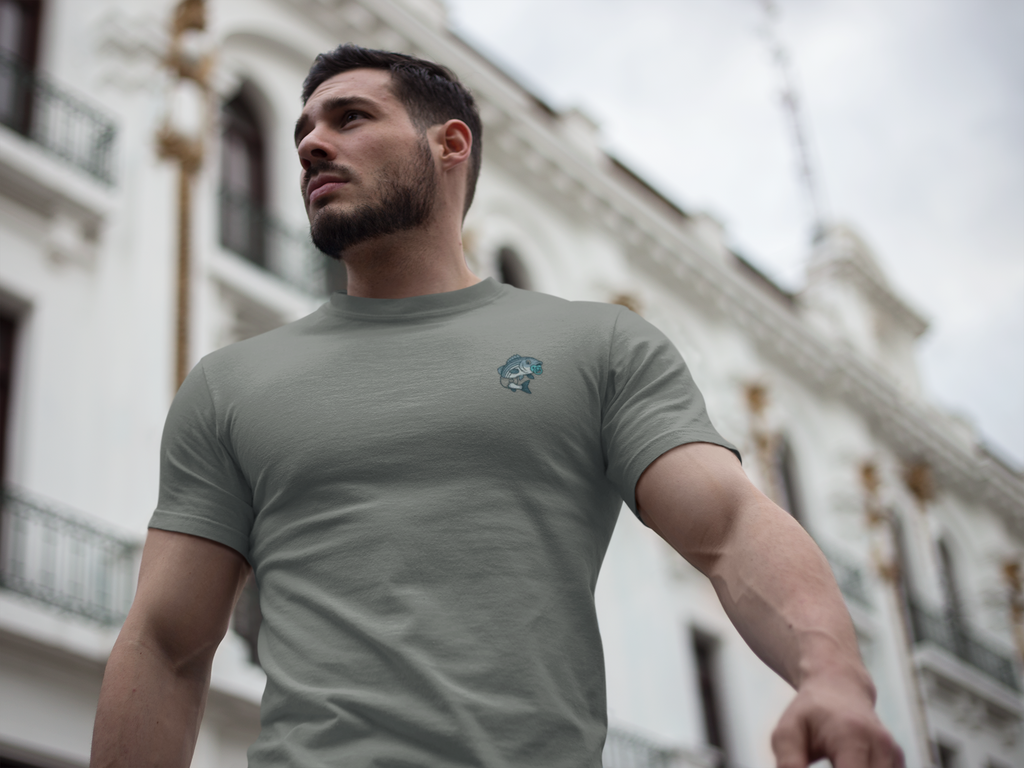 Funny fishing diaper striper slayer tee