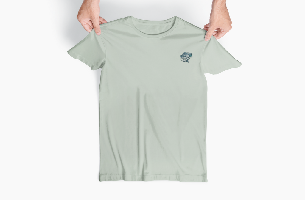 Funny fishing diaper striper slayer tee