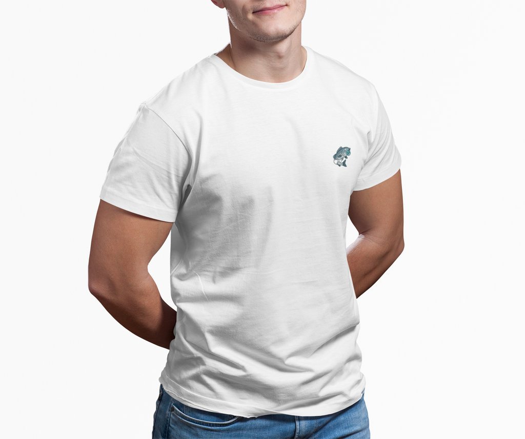 Funny fishing diaper striper slayer tee