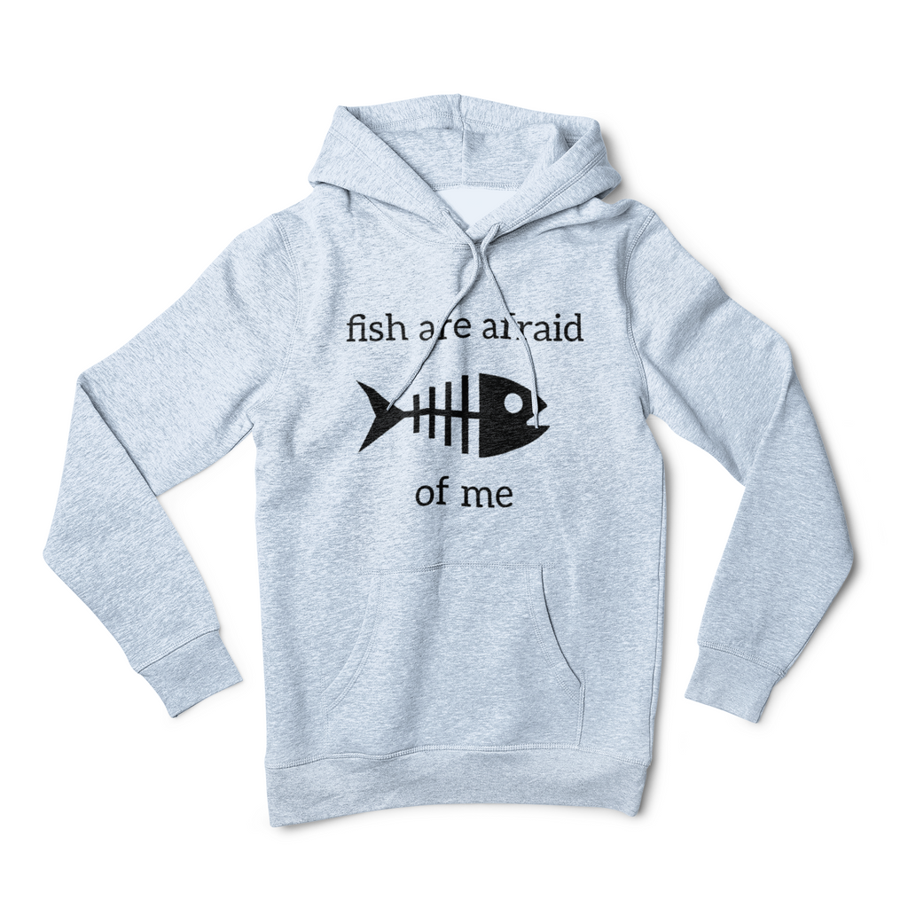 Funny fishing skeleton fish hoodie
