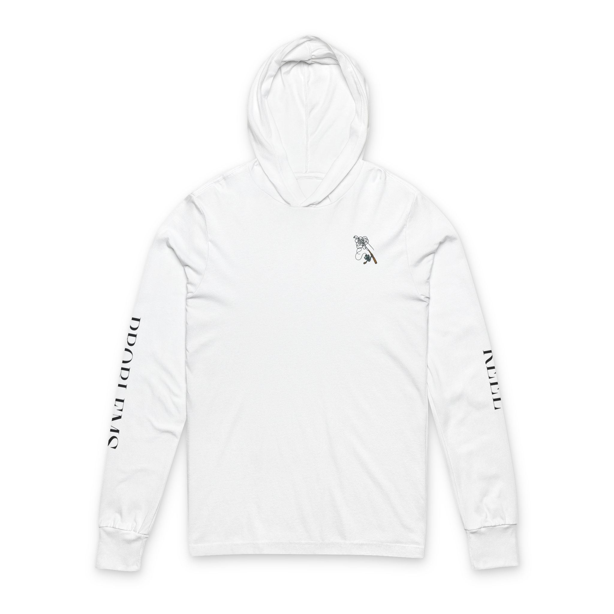 Funny fishing reel problems hooded tee