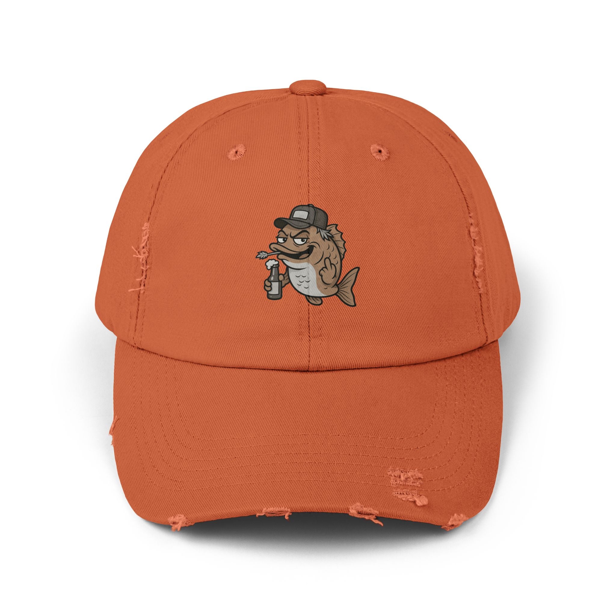 Vintage Distressed Cotton Twill Cap | Smart & Funny