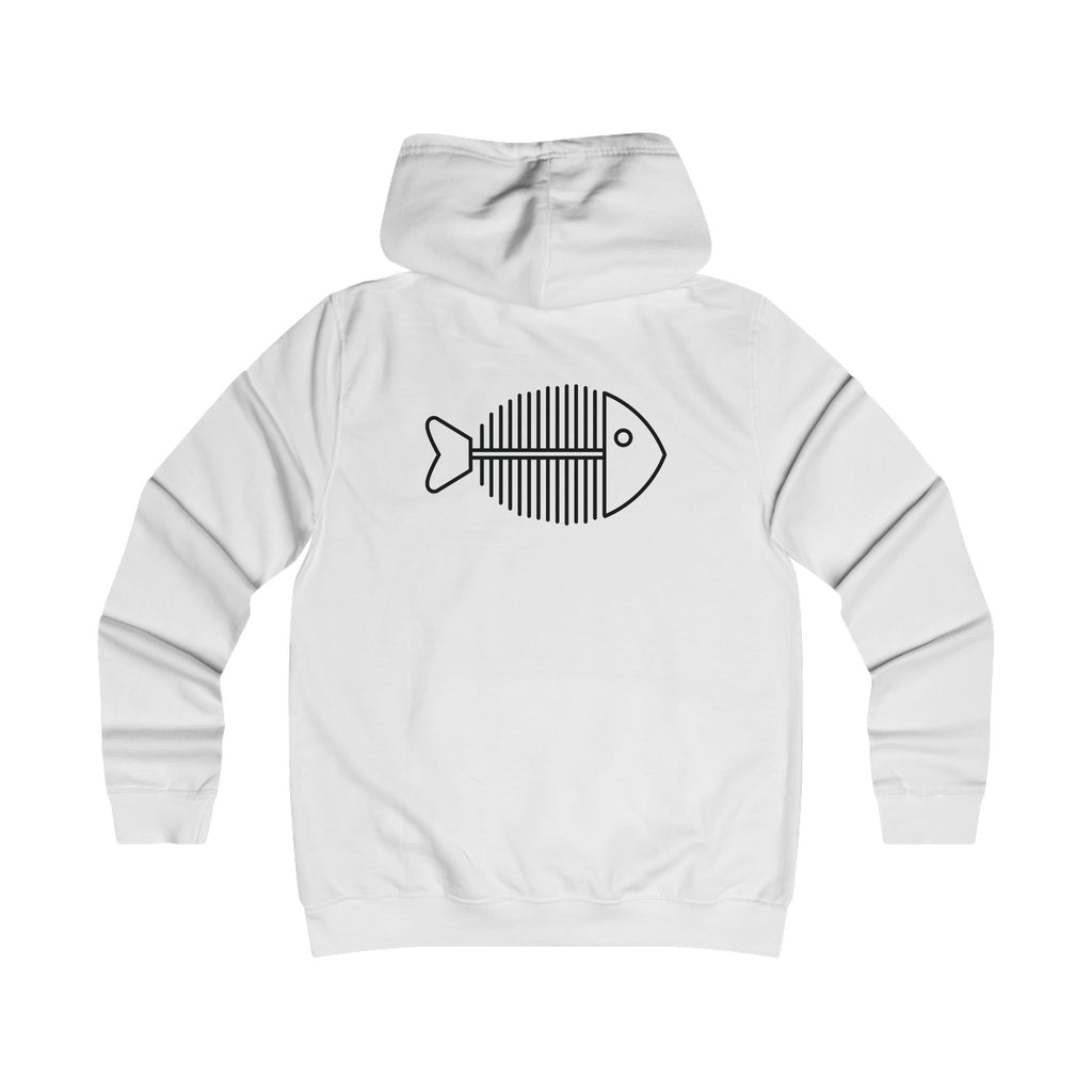 Funny fishing skeleton fish hoodie