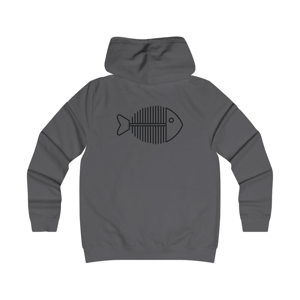 Funny fishing skeleton fish hoodie