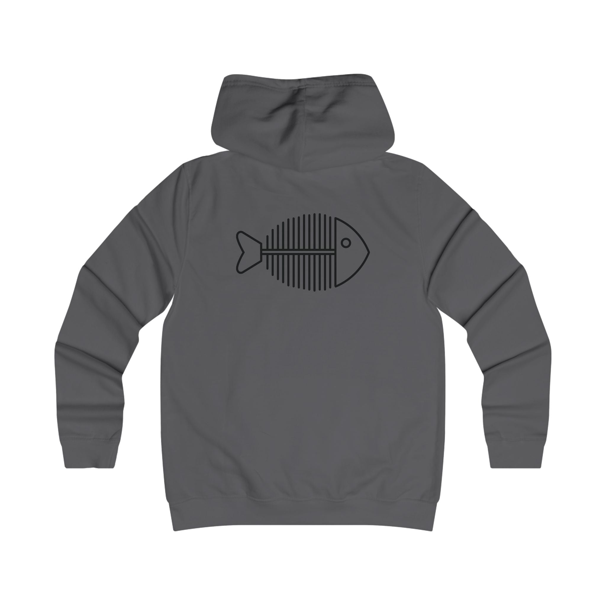 Funny fishing skeleton fish hoodie
