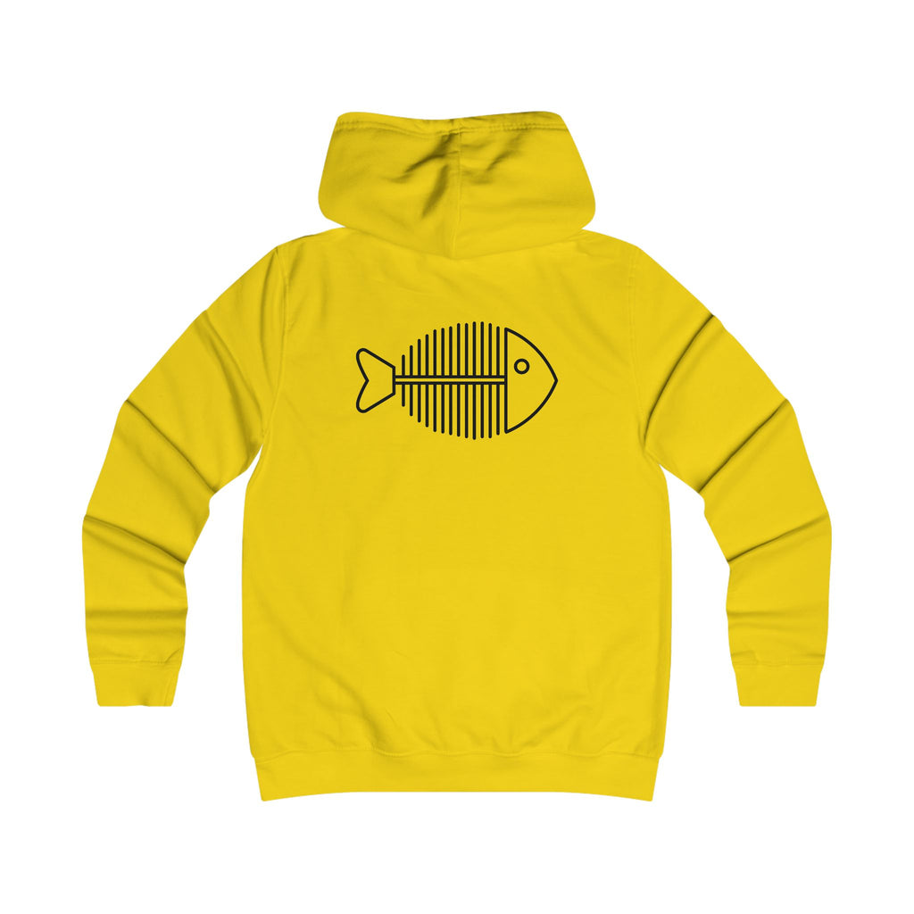 Funny fishing skeleton fish hoodie