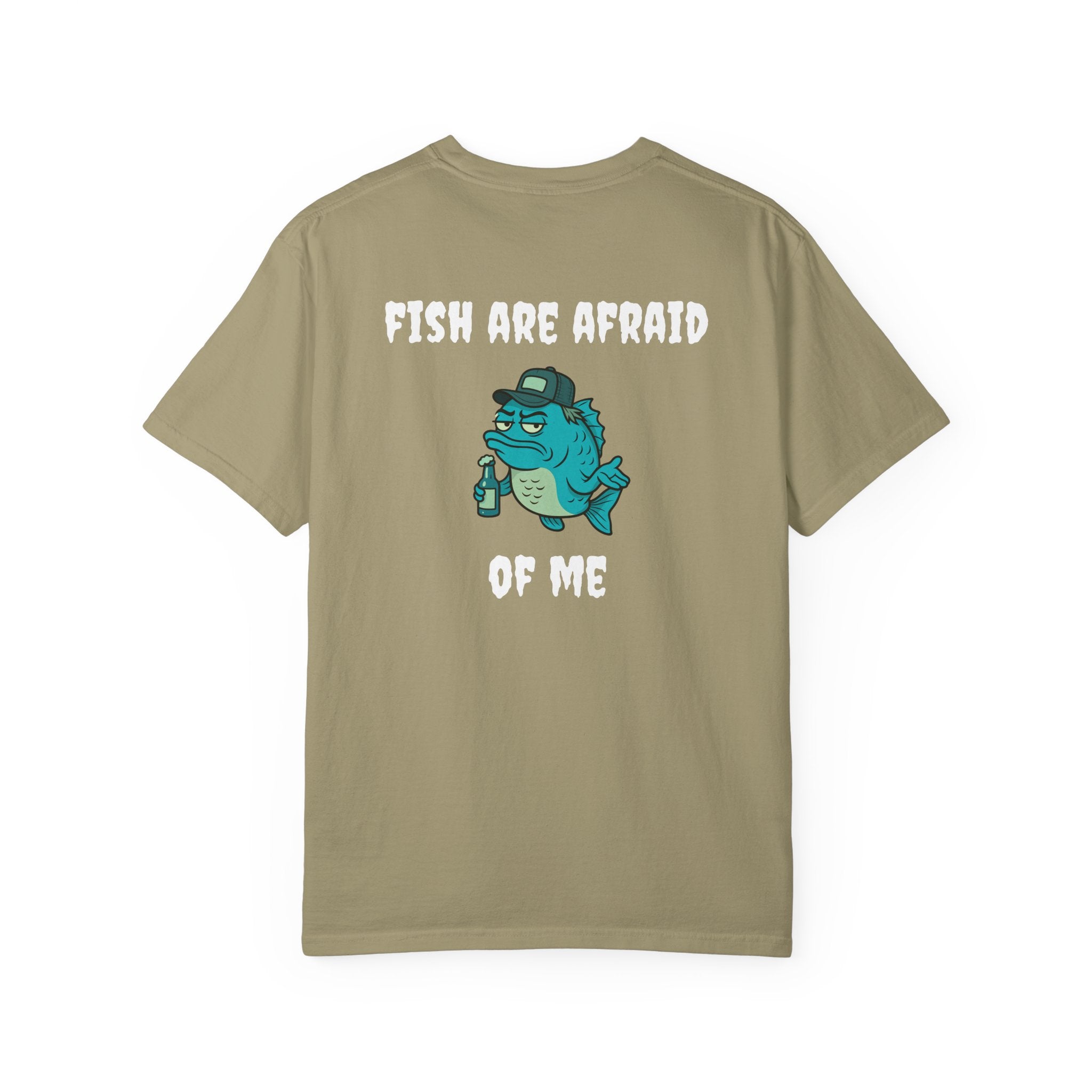 funny fishing shirt fish are afraid striped bass apparel Smart & Funny