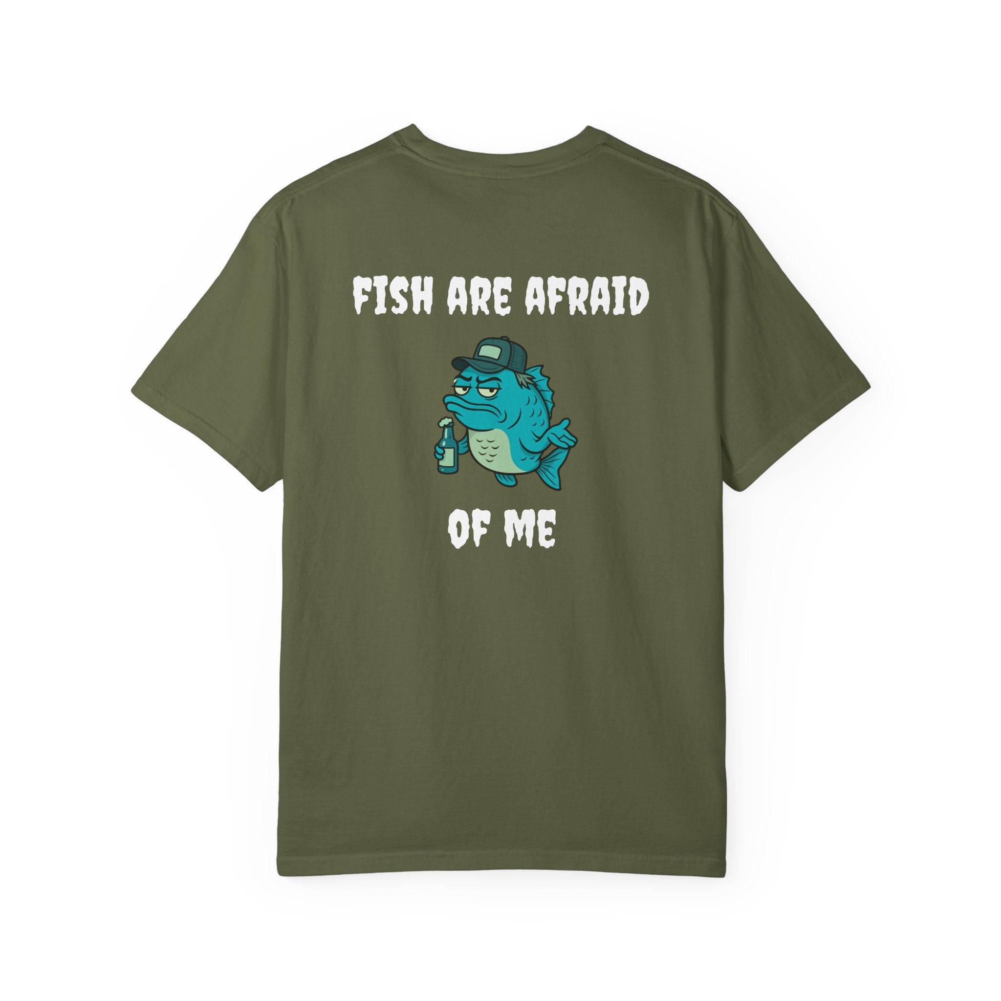 funny fishing shirt fish are afraid striped bass apparel Smart & Funny