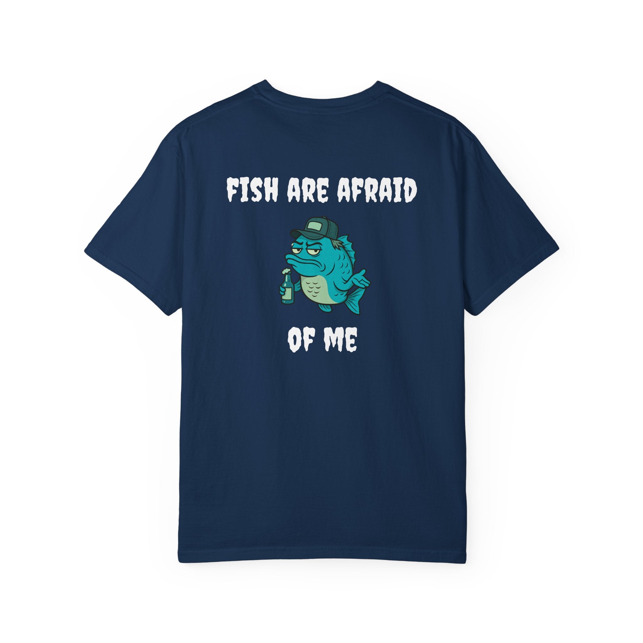 funny fishing shirt fish are afraid striped bass apparel Smart & Funny