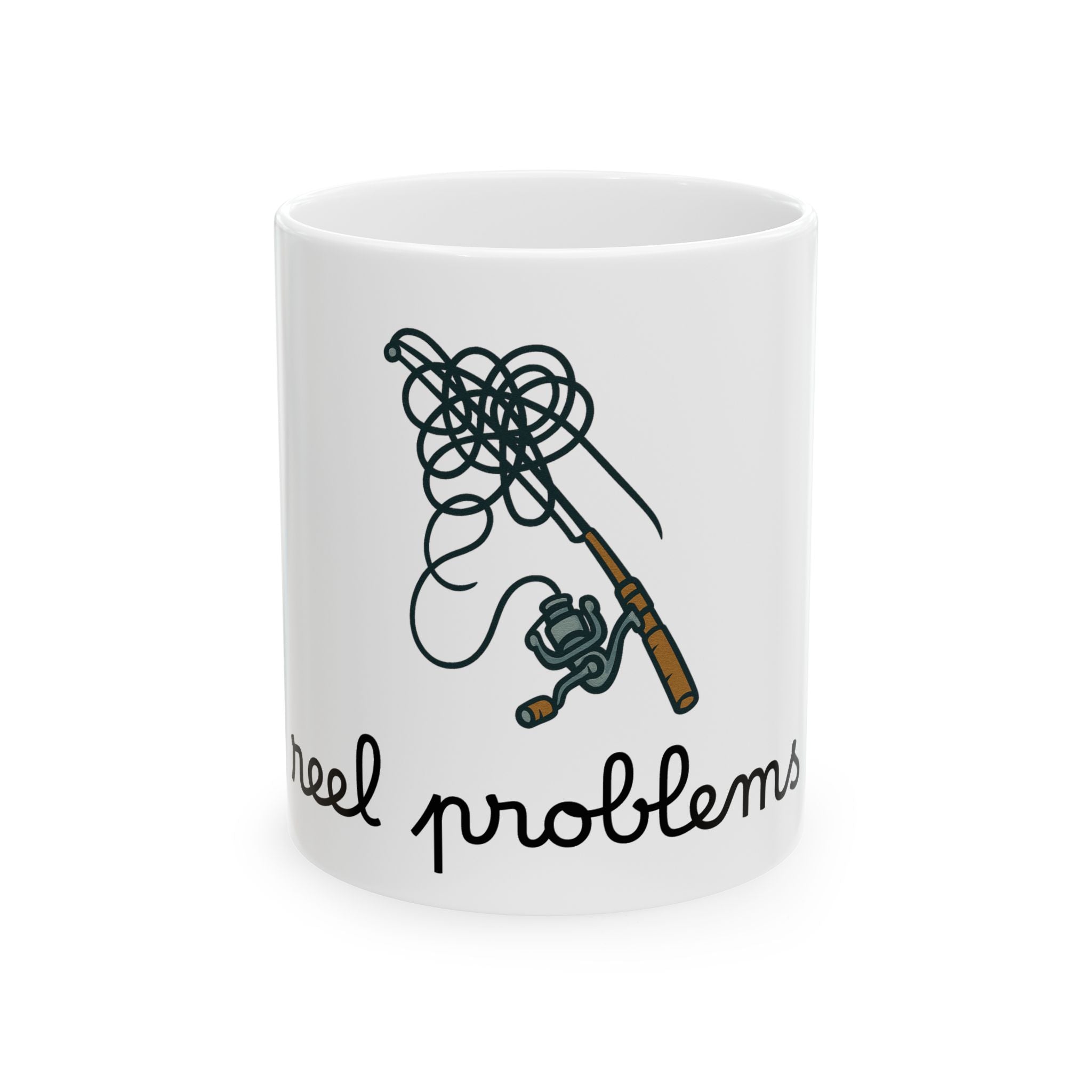 Funny fishing reel problems mug