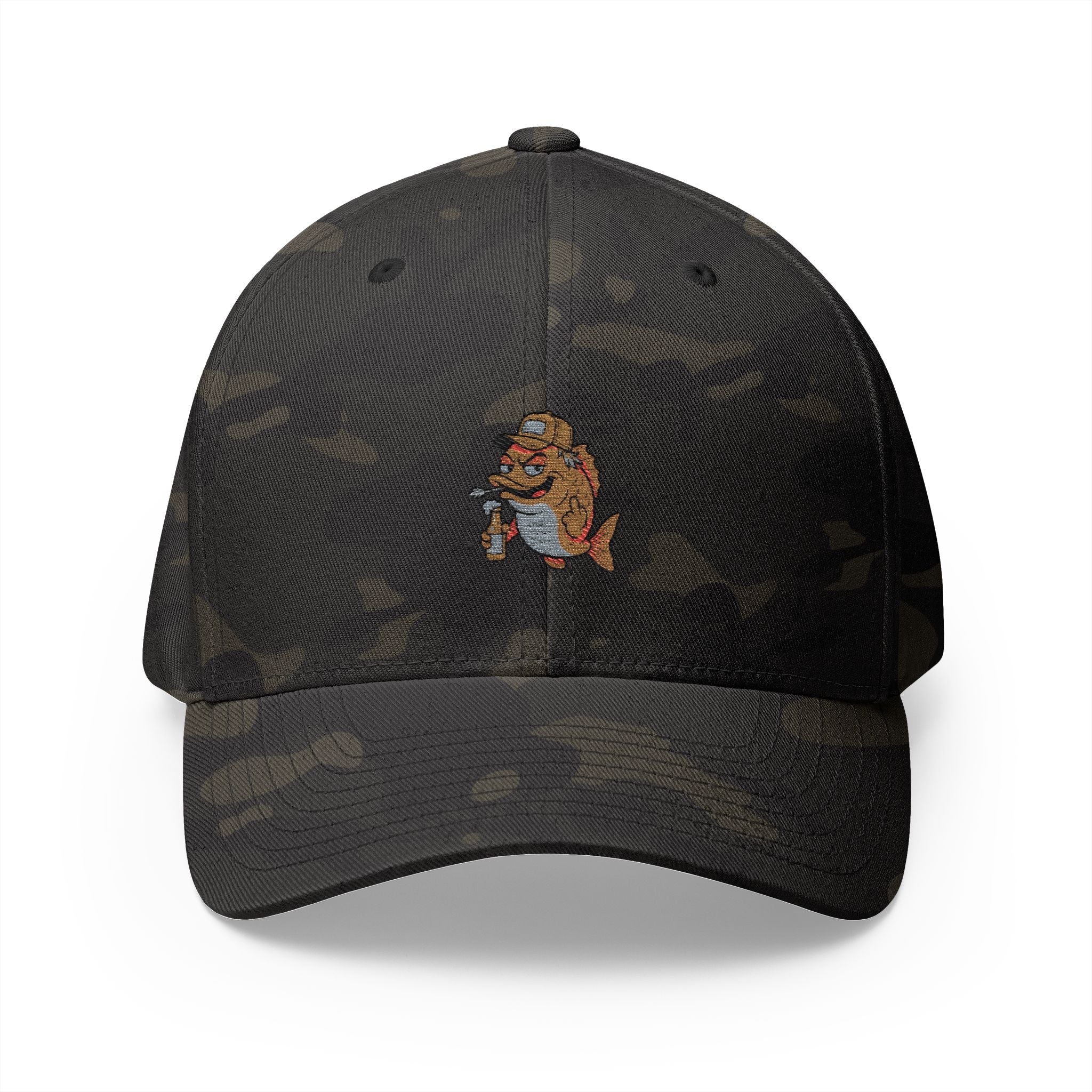 funny fish are afraid of me hat