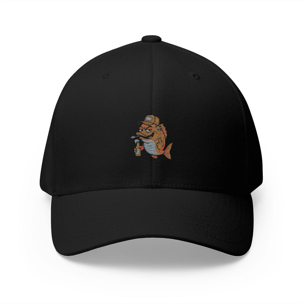 funny fish are afraid of me hat