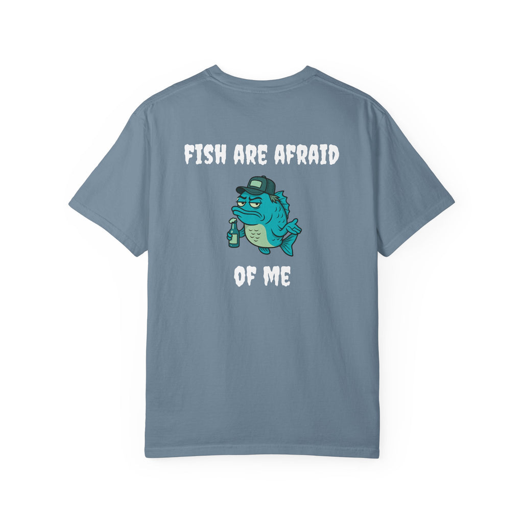 funny fishing shirt fish are afraid striped bass apparel Smart & Funny