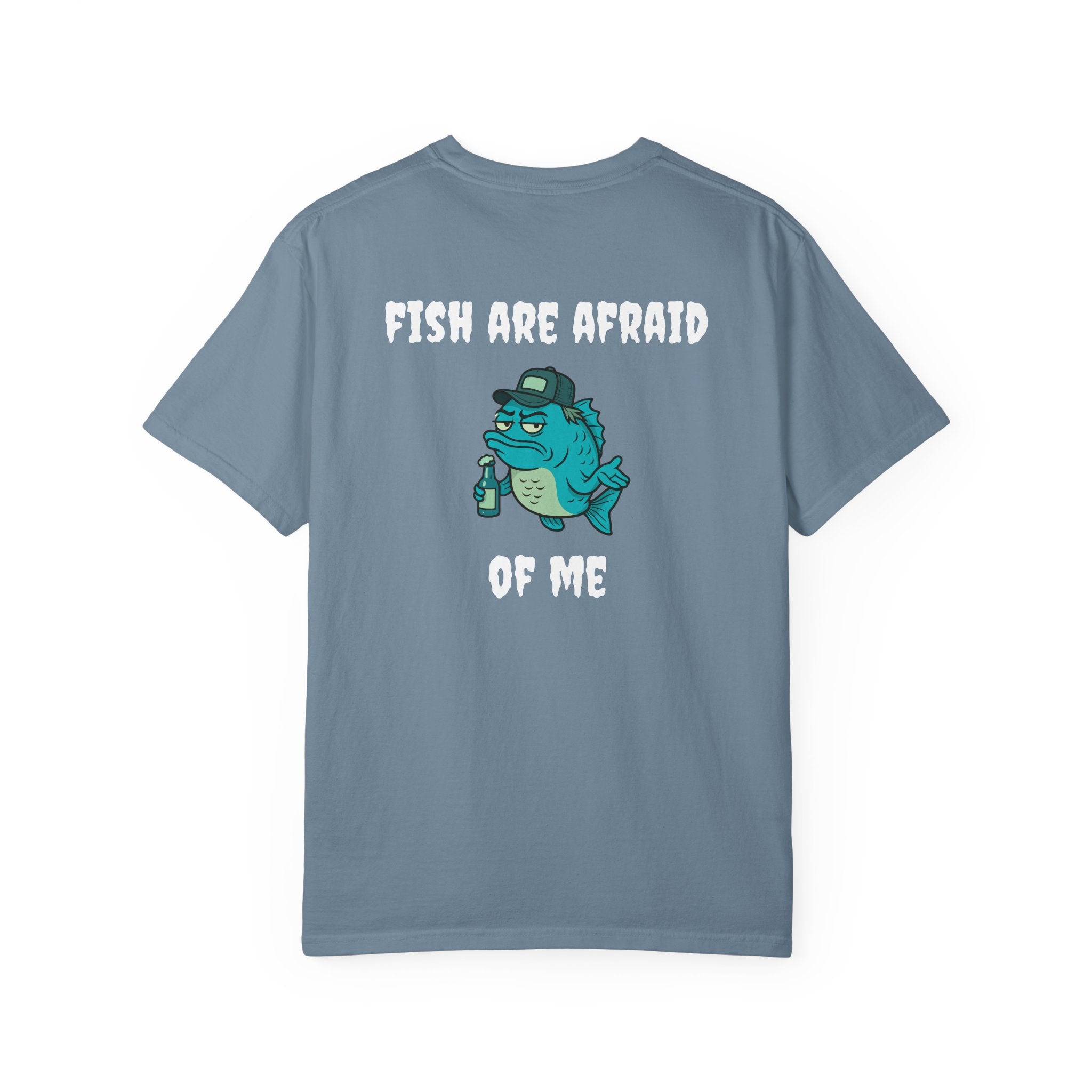 funny fishing shirt fish are afraid striped bass apparel Smart & Funny