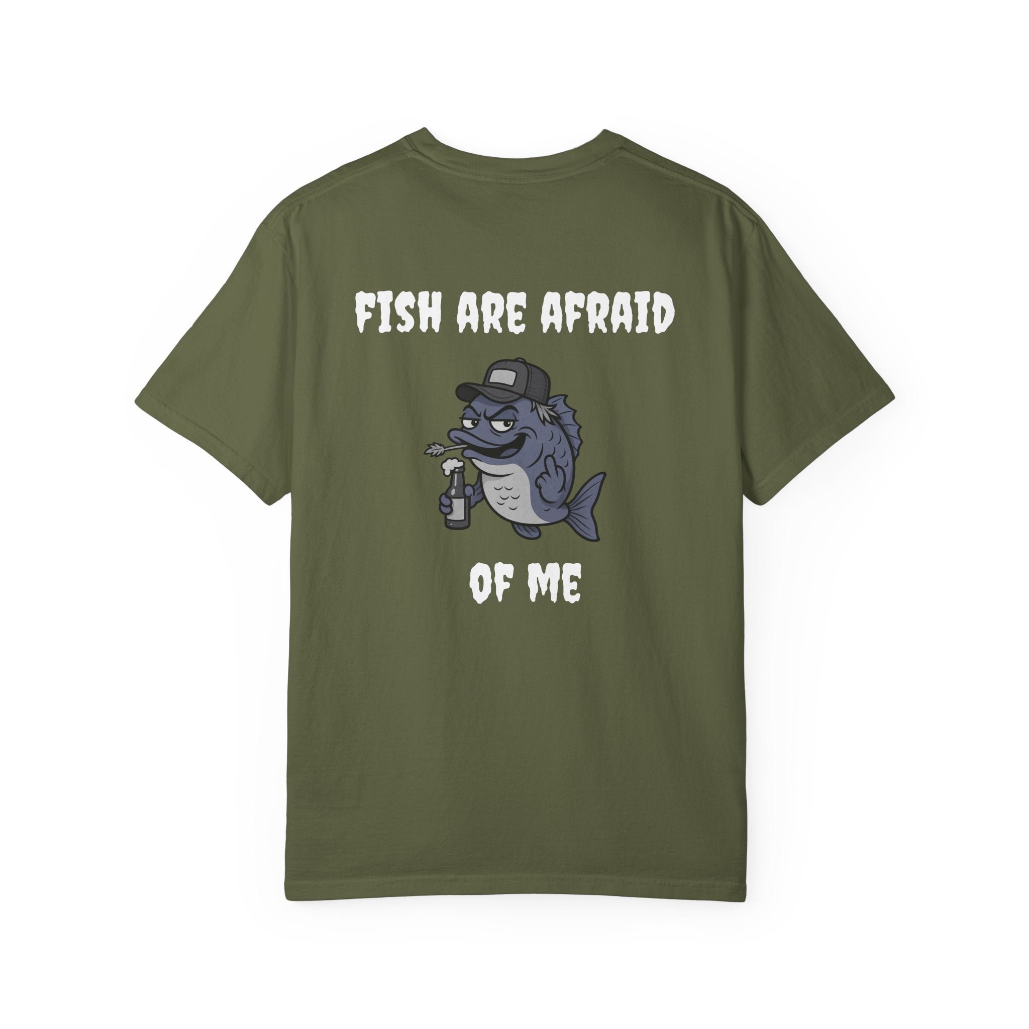 Funny fishing fish are afraid of me tee